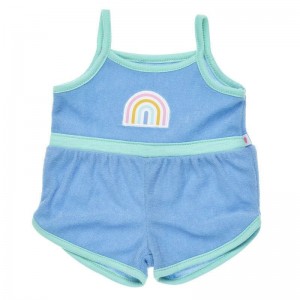 Build A Bear Blue Rainbow Romper Outfits | BJHDK9276