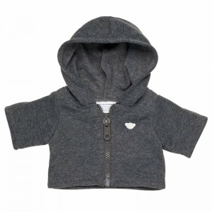 Build A Bear Charcoal Grey Zip Hoodie Outfits | HSECG4963