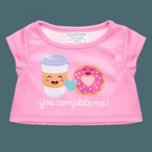 Build A Bear Coffee & Donut T-Shirt Valentines Day | HCKUF3107