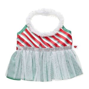 Build A Bear Faux Fur Holiday Dress Dresses | KMQEX1346