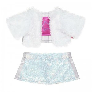 Build A Bear Faux Fur Sequin Skirt Outfit Honey Girls | JEQWU3729