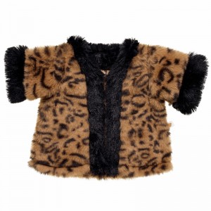 Build A Bear Faux Leopard Fur Coat Valentines Day | XTQBL3075