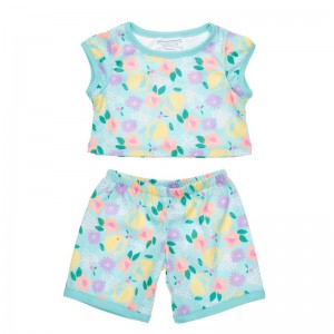 Build A Bear Floral 2 Piece Pyjama Set Pyjama's & Underwear | ZXLSM5170