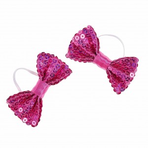 Build A Bear Fuschia Sparkle Bows - 2 pack Hats & Headwear | TKMOJ4327