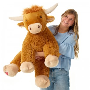 Build A Bear Giant Shaggy Highland Cow Stuffed Animal Cows | BEZCD4317