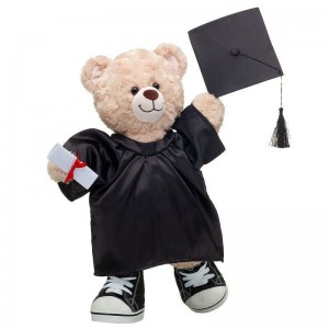 Build A Bear Happy Hugs Teddy Bear Black Graduation Gown Gift Set Congratulations Gifts | AJPIN3975