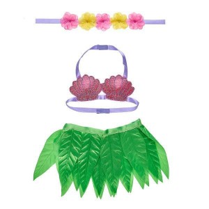 Build A Bear Hula Skirt Set 3 pc. Summer Fun | MDWHT3204