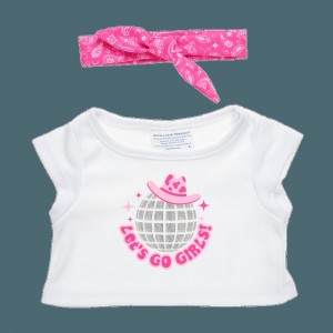 Build A Bear Let's Go Girls Tee and Bandana Set Outfits | VQXTJ0382