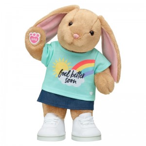 Build A Bear Pawlette™ Bunny Plush "Feel Better Soon" Gift Set Get Well Soon Gifts | SQLMU9124