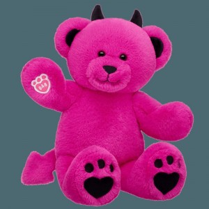 Build A Bear Pink Bear Devil Valentines Day | QKNSC0897