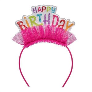 Build A Bear Pink Birthday Headband Birthday Gifts | NKDGF5027