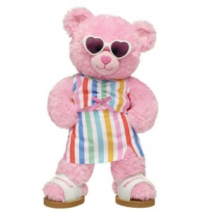 Build A Bear Pink Cuddles Teddy Bear Summer Outfit Gift Set Summer Fun | MXAGH4610