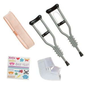 Build A Bear Silver Crutches Set Get Well Soon Gifts | CIXLQ0791