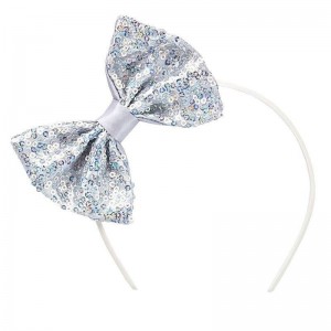 Build A Bear Silver Sequin Bow Headband Hats & Headwear | PNTQE9206