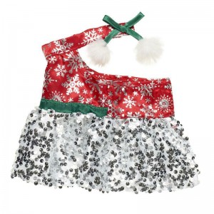 Build A Bear Sparkly Snowflake Dress Dresses | BHMJZ5832