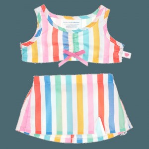 Build A Bear Striped Skirt Set Summer Fun | SGPIR5342