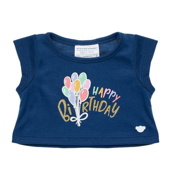 Build A Bear Birthday Balloons T-Shirt Tees | YAWLQ9804