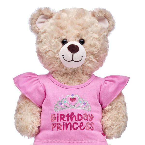 Build A Bear Birthday Princess T-Shirt Birthday Gifts | HJIFB8172