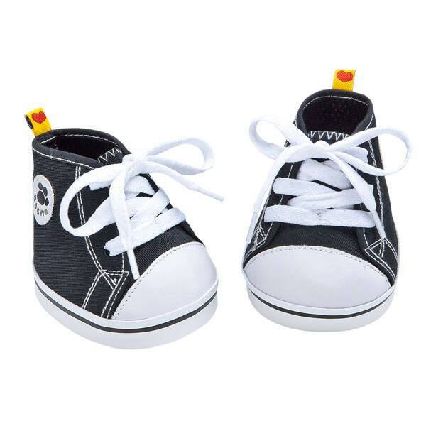 Build A Bear Black Canvas Hi-Tops Summer Fun | ZSGIW5692