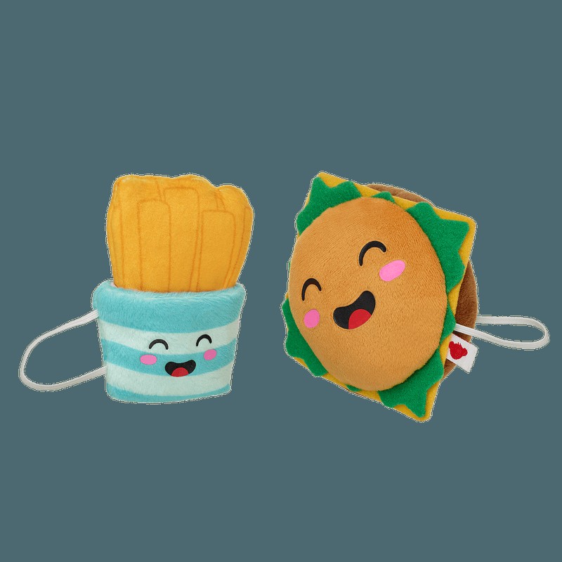 Build A Bear Cheeseburger and Fries Wristie Duo Valentines Day | NFZVP6517