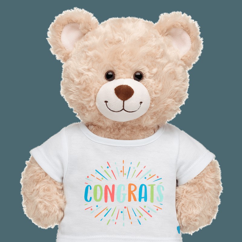 Build A Bear Colourful Congrats T-Shirt Congratulations Gifts | BPKZU8360