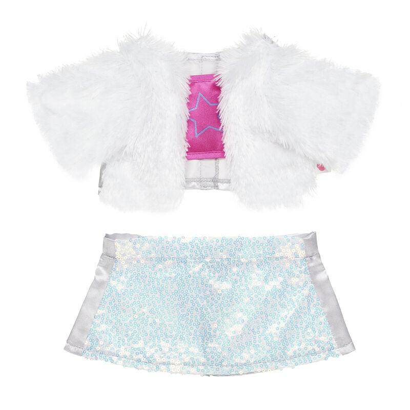 Build A Bear Faux Fur Sequin Skirt Outfit Honey Girls | JEQWU3729