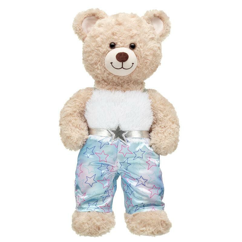 Build A Bear Faux Fur Star Jumpsuit Honey Girls | MXGAW9671