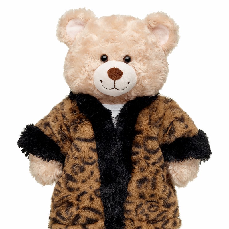 Build A Bear Faux Leopard Fur Coat Valentines Day | XTQBL3075