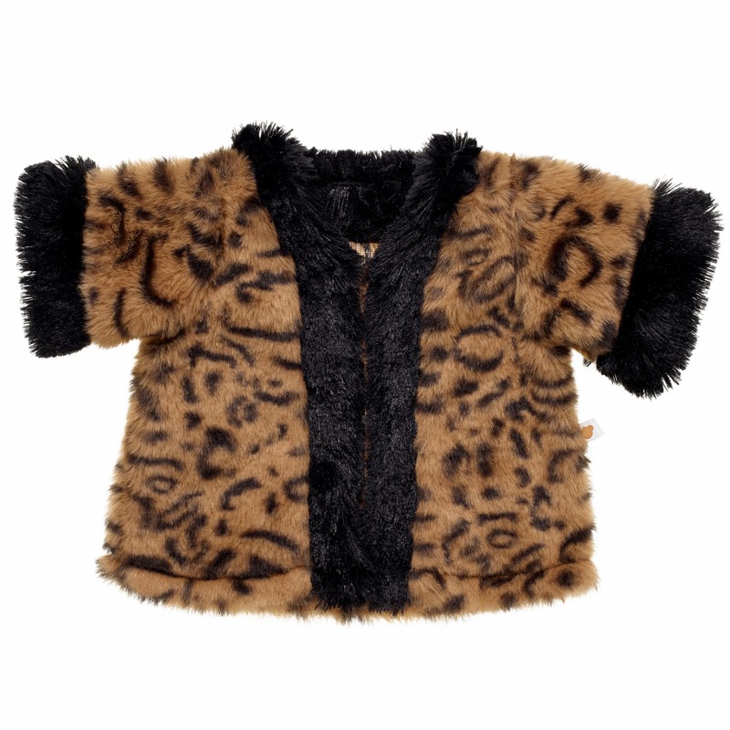 Build A Bear Faux Leopard Fur Coat Valentines Day | XTQBL3075