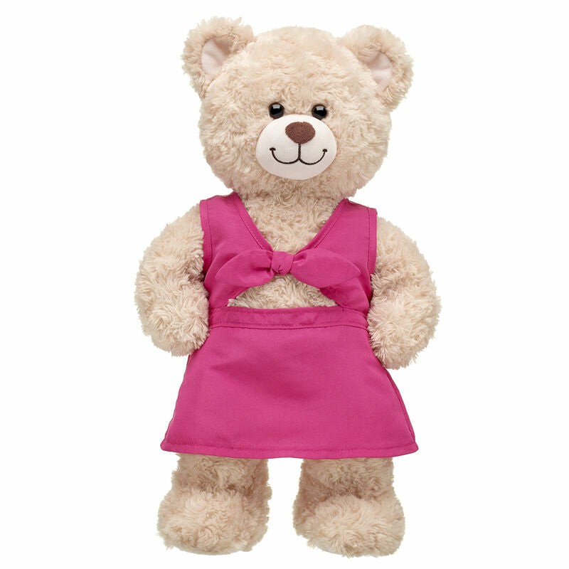 Build A Bear Fuchsia Tie Cutout Dress Dresses | WBFHT2987