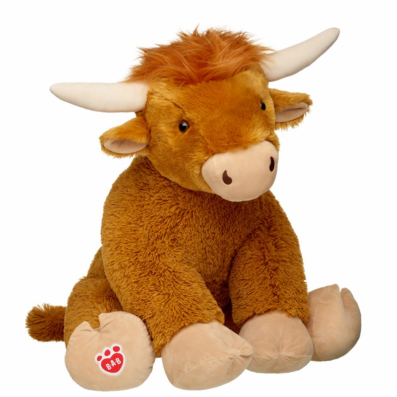 Build A Bear Giant Shaggy Highland Cow Stuffed Animal Cows | BEZCD4317