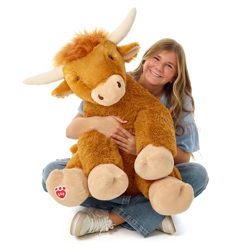 Build A Bear Giant Shaggy Highland Cow Stuffed Animal Cows | IRGYJ8723