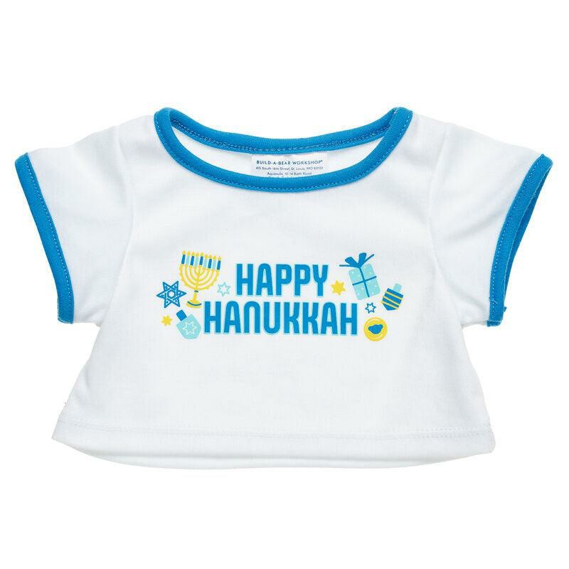 Build A Bear Happy Hanukkah T-Shirt Tees | DJPWY4798