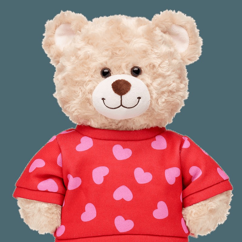 Build A Bear Heart Print Sweater Valentines Day | WRAUV4906