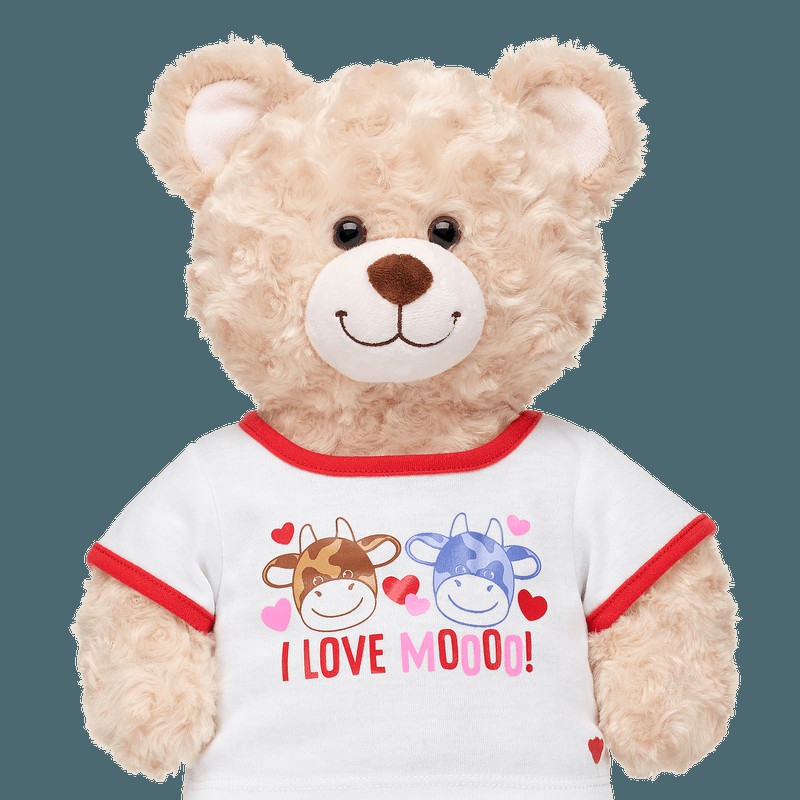 Build A Bear I love Moooo T-Shirt Valentines Day | PBEDZ1803