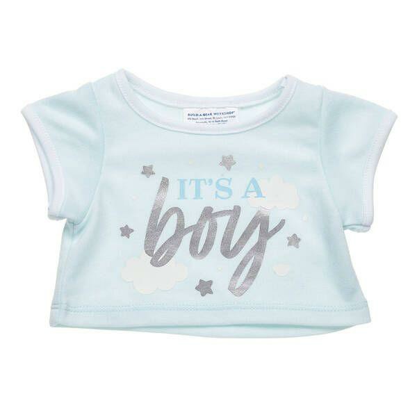 Build A Bear It\'s A Boy Tee Congratulations Gifts | ZCQST4637