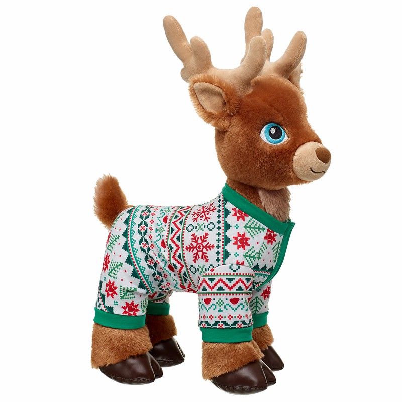 Build A Bear Merry Missions Green Reindeer Sleeper Pyjama's & Underwear | VUHFX2698