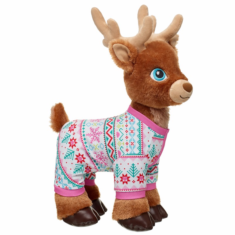 Build A Bear Merry Missions Pink Reindeer Sleeper Pyjama's & Underwear | NTCEO6874