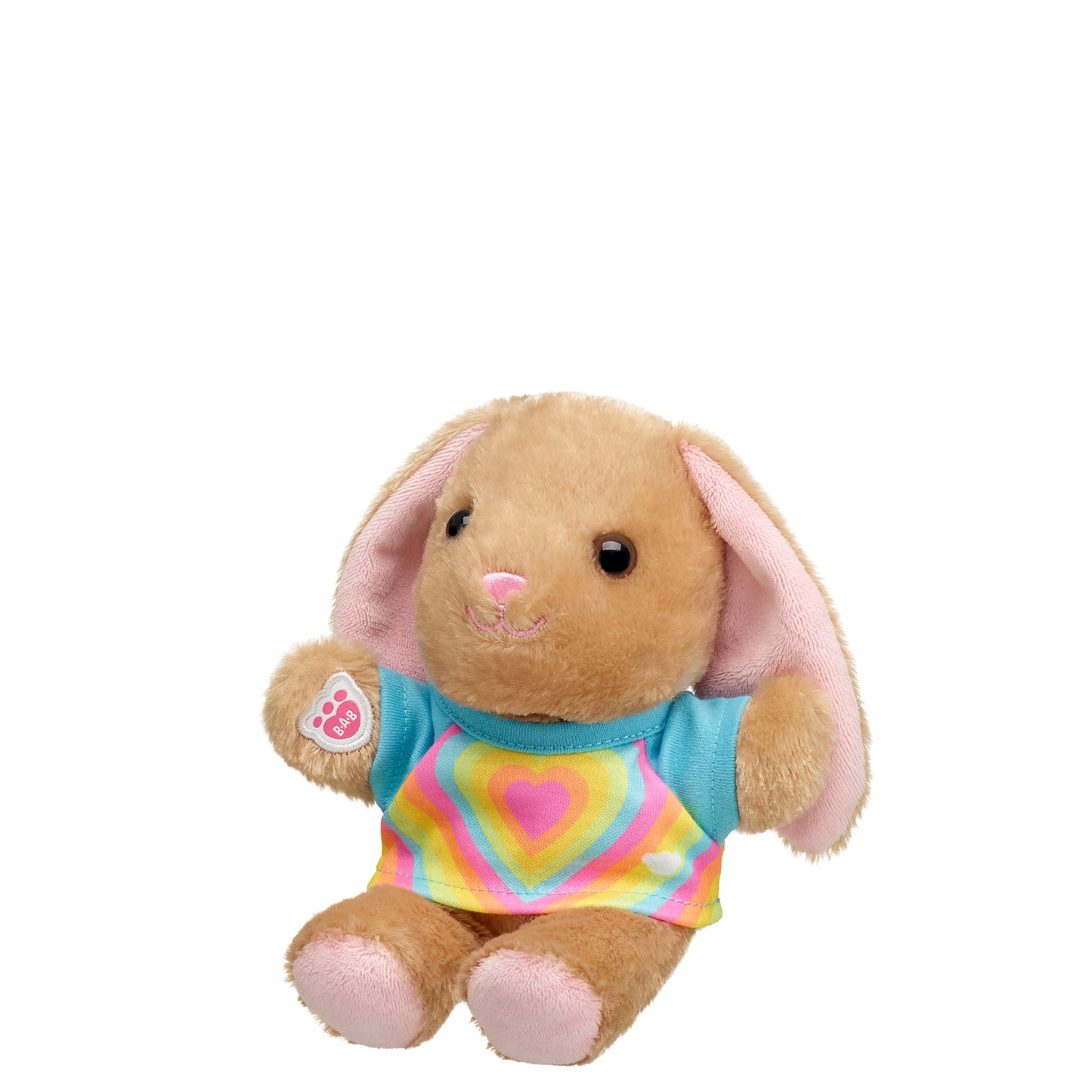 Build A Bear Mini Beans Rainbow Heart Tee Mini Beans | DETUI5968