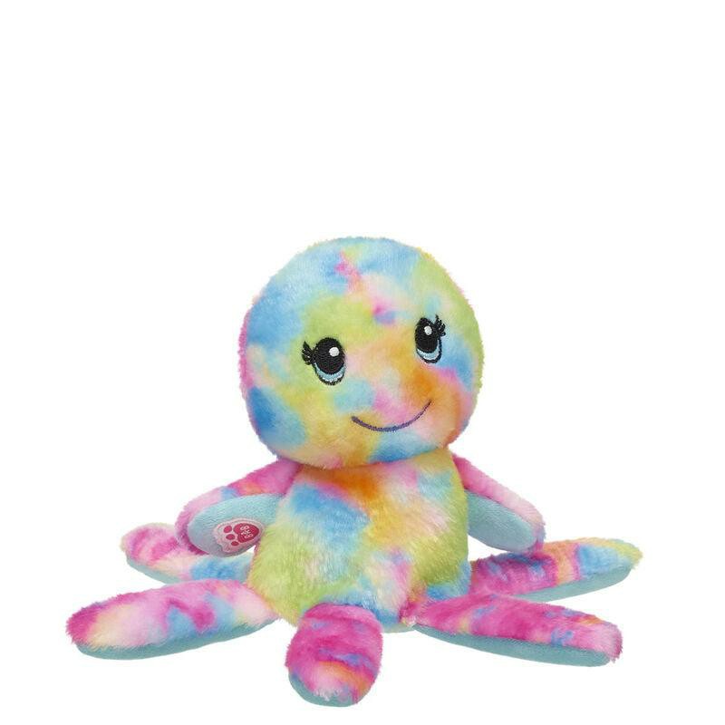 Build A Bear Mini Beans Rainbow Octopus Soft Toy Mini Beans | FPRYW9276