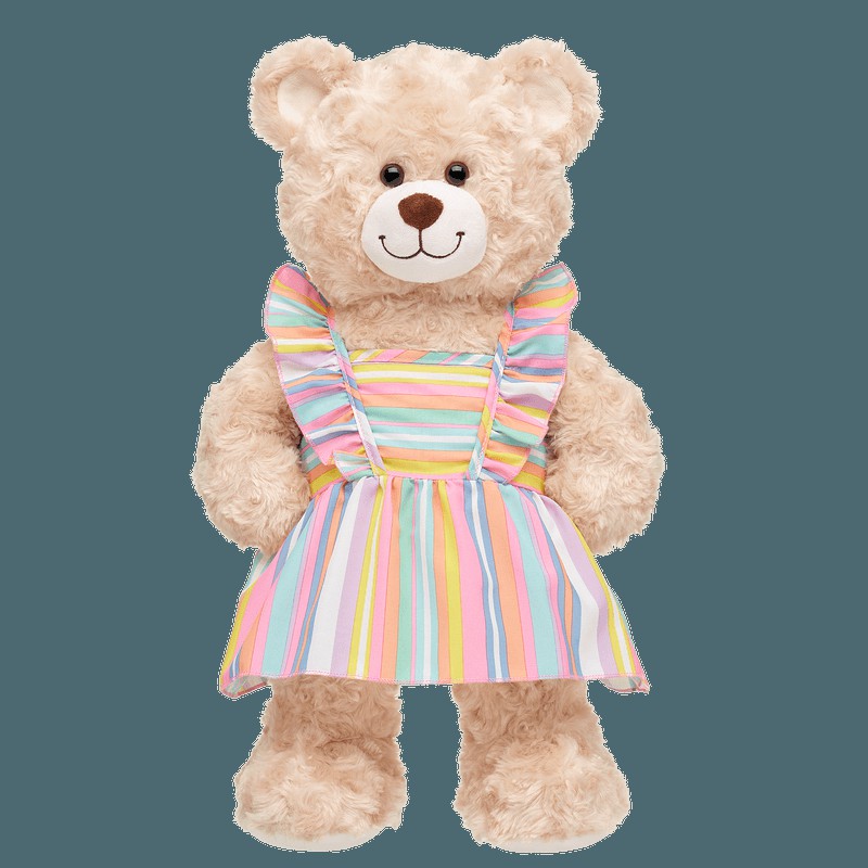 Build A Bear Pastel Stripe Dress Dresses | WSJCF3107