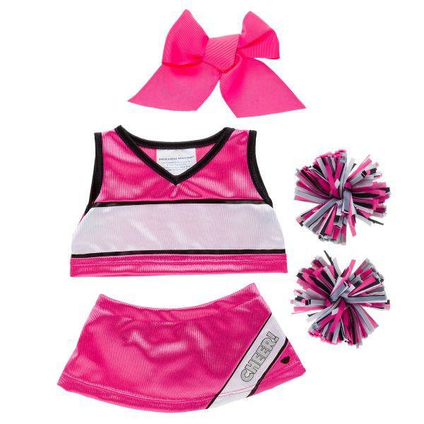 Build A Bear Pink Cheerleading Uniform Outfits | OLBIG7589