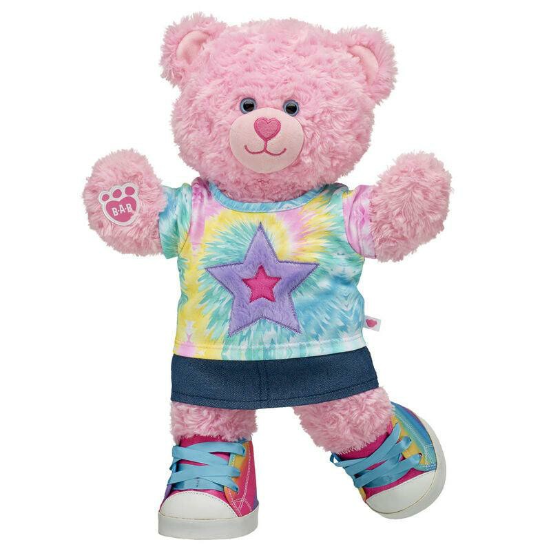 Build A Bear Pink Cuddles Teddy Bear Rainbow Gift Set Birthday Gifts | IJKXZ6123