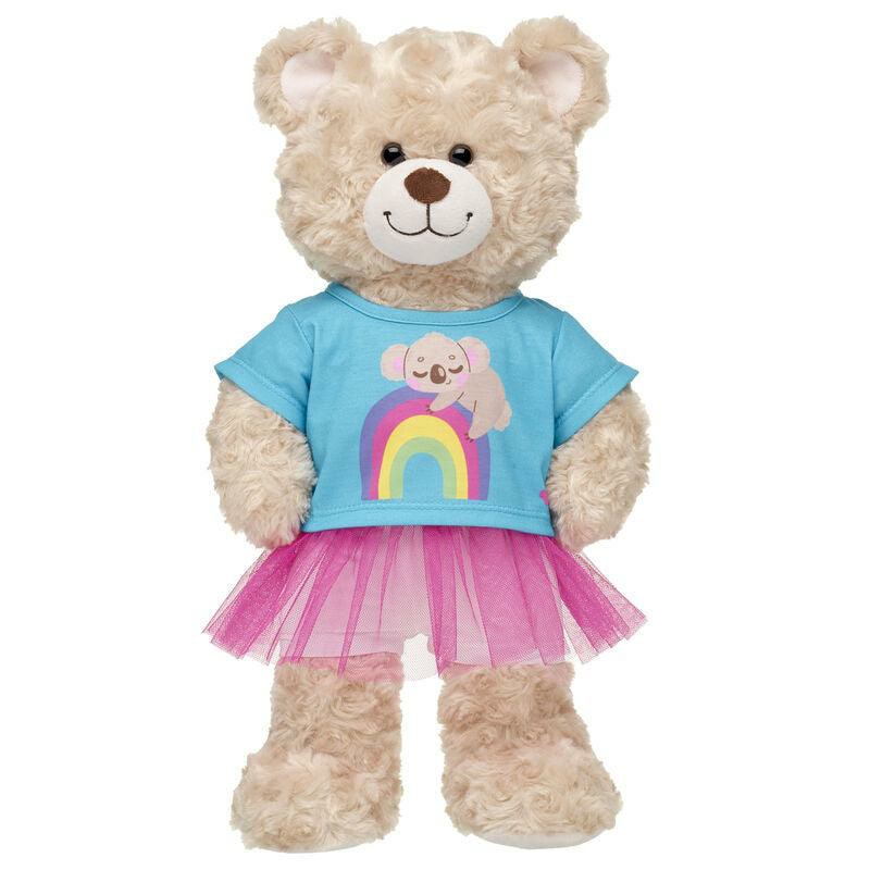 Build A Bear Rainbow Koala Skirt Set Outfits | IRHXB6978