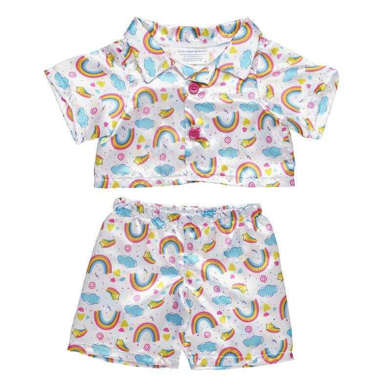 Build A Bear Rainbow PJ Set Pyjama\'s & Underwear | SVUEJ5482