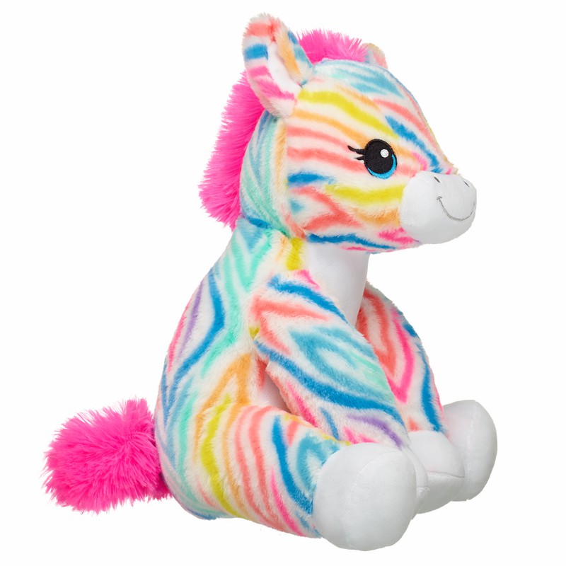 Build A Bear Rainbow Stripes Zebra Stuffed Animal Rainbow Friends | APMIU4925