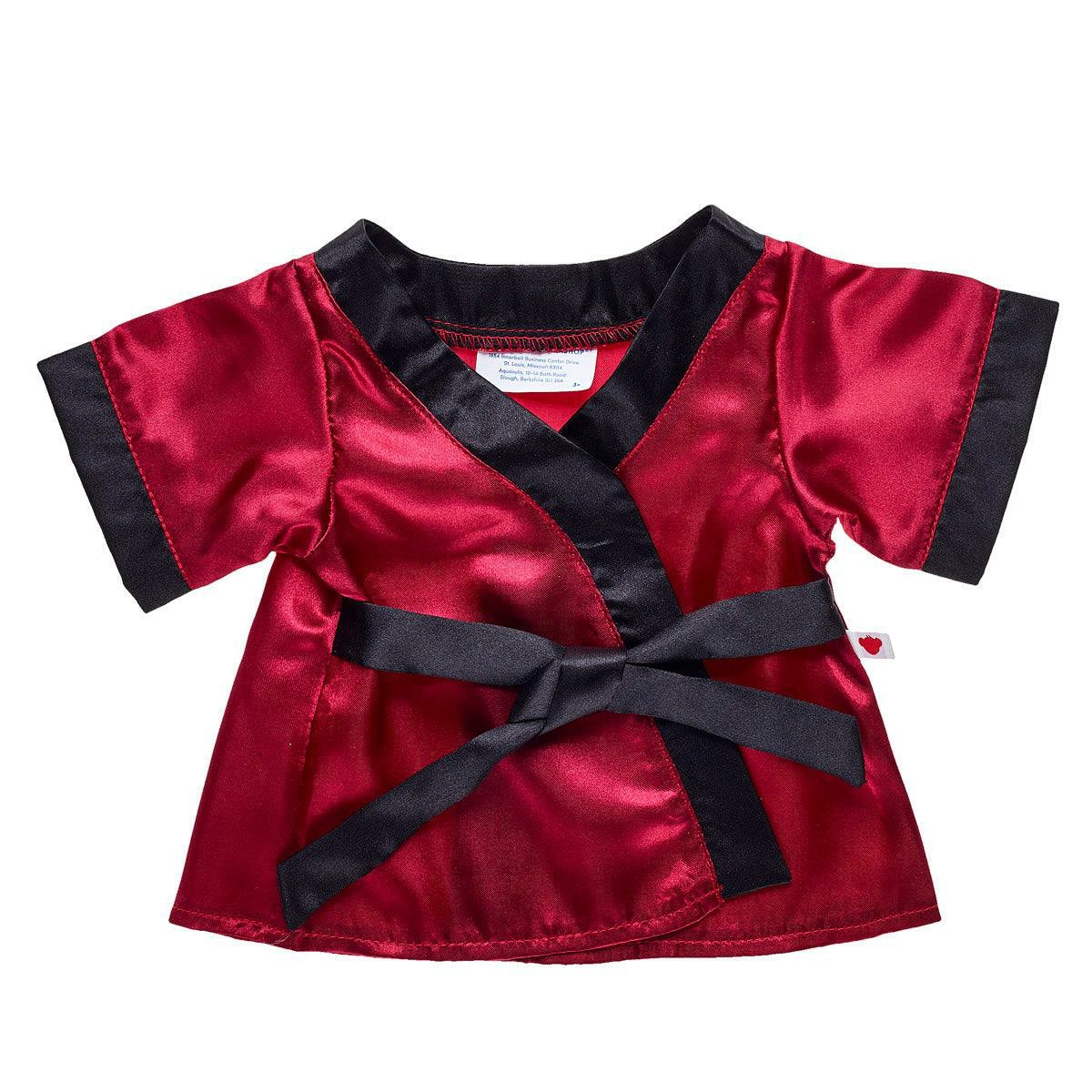 Build A Bear Red Satin Robe Valentines Day | FKVOB8137