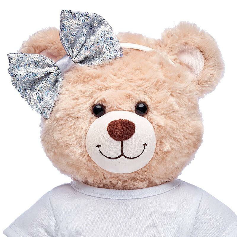 Build A Bear Silver Sequin Bow Headband Hats & Headwear | PNTQE9206