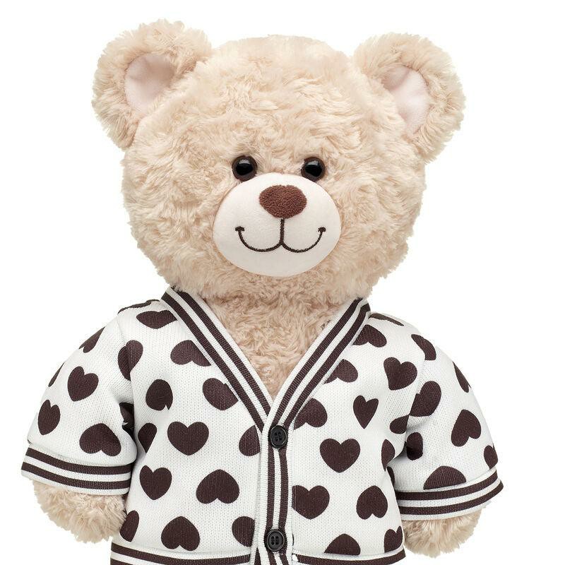 Build A Bear Varsity Hearts Cardigan Valentines Day | KYTOX7316