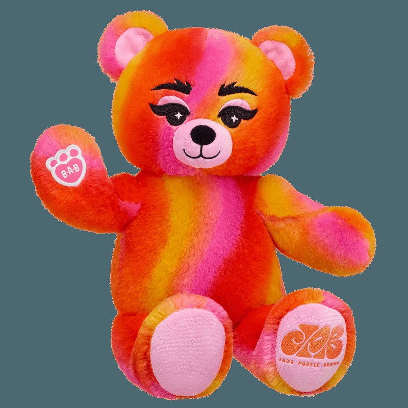 Build A Bear Vibe Out Bear by Jade Purple Brown Rainbow Friends | LGDKA5971